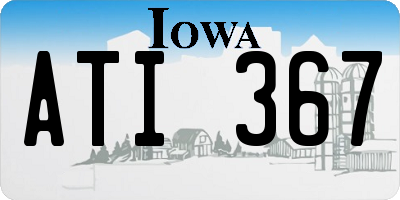 IA license plate ATI367