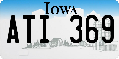 IA license plate ATI369