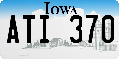 IA license plate ATI370