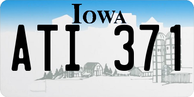 IA license plate ATI371