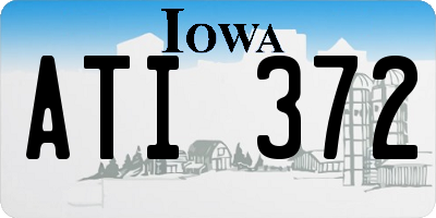 IA license plate ATI372