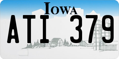 IA license plate ATI379