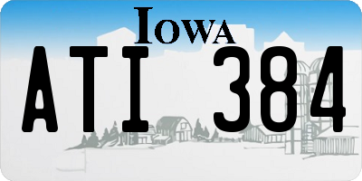 IA license plate ATI384