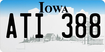 IA license plate ATI388