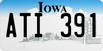 IA license plate ATI391