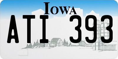IA license plate ATI393