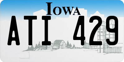 IA license plate ATI429