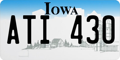 IA license plate ATI430