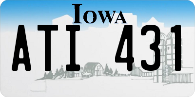 IA license plate ATI431