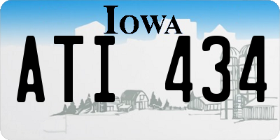 IA license plate ATI434