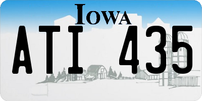 IA license plate ATI435