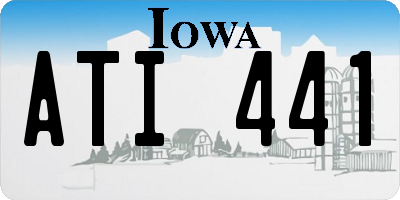 IA license plate ATI441