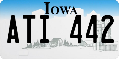 IA license plate ATI442