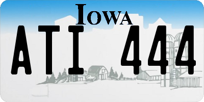 IA license plate ATI444