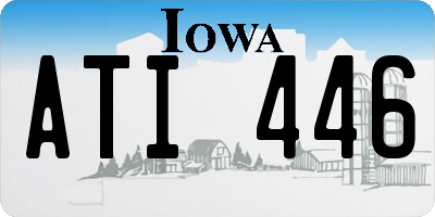 IA license plate ATI446