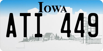 IA license plate ATI449