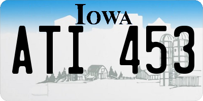 IA license plate ATI453