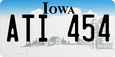IA license plate ATI454