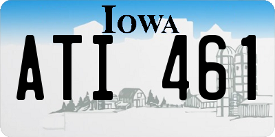IA license plate ATI461