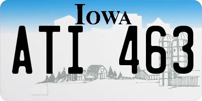 IA license plate ATI463