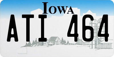 IA license plate ATI464