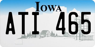 IA license plate ATI465