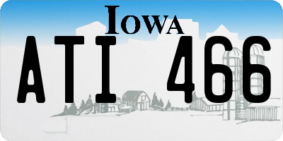 IA license plate ATI466