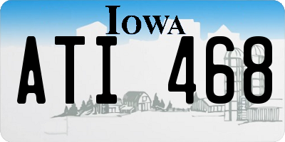 IA license plate ATI468