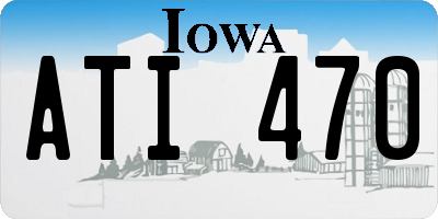 IA license plate ATI470