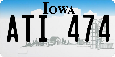 IA license plate ATI474