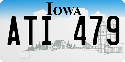 IA license plate ATI479