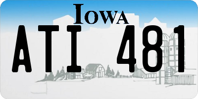 IA license plate ATI481
