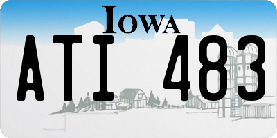IA license plate ATI483