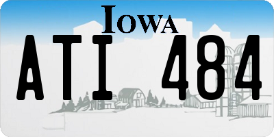 IA license plate ATI484