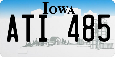 IA license plate ATI485