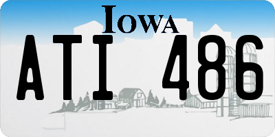IA license plate ATI486
