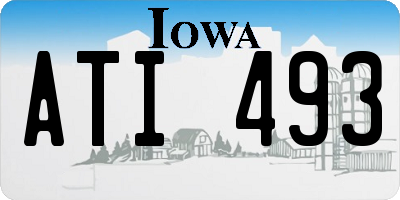 IA license plate ATI493