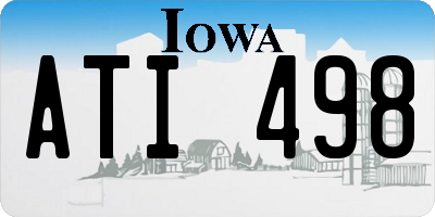 IA license plate ATI498
