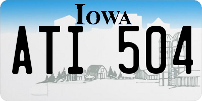 IA license plate ATI504