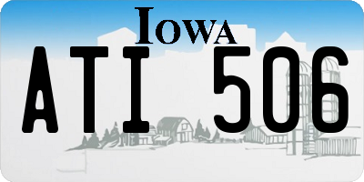 IA license plate ATI506