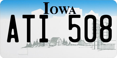 IA license plate ATI508