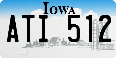 IA license plate ATI512