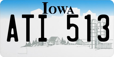 IA license plate ATI513