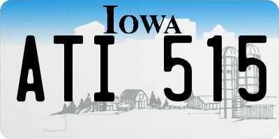 IA license plate ATI515