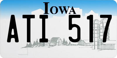 IA license plate ATI517