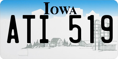 IA license plate ATI519