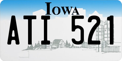 IA license plate ATI521