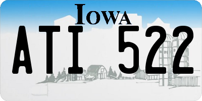 IA license plate ATI522