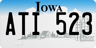 IA license plate ATI523