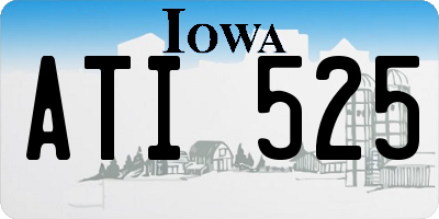 IA license plate ATI525
